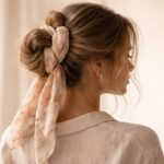 Selyemsál a hajban és a nyakban, azonnal feldobja a megjelenést.